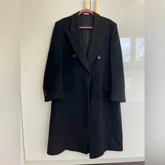 Wm. H. Leishman Other - Wm. H. Leishman Black Full, Pure Virgin Wool Trench coat  size Medium